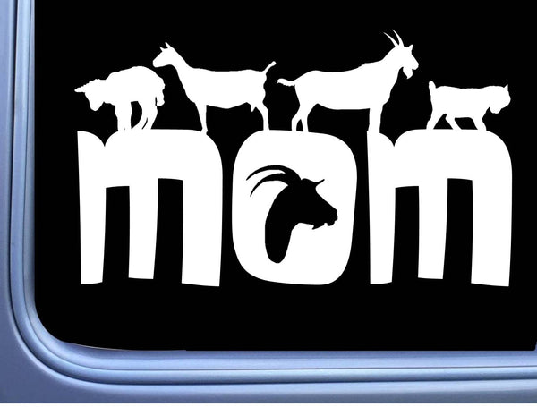 Goat Mom Sticker Decal OS 189 8" Decal Dairy goats
