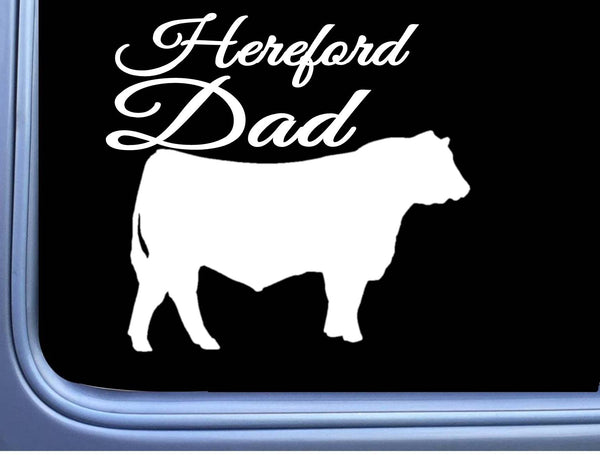 Hereford Dad Bull Decal 6" Sticker OS 260 cattle cow