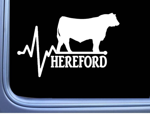 Hereford Lifeline Word Bull Decal 6" Sticker OS 264 cattle cow