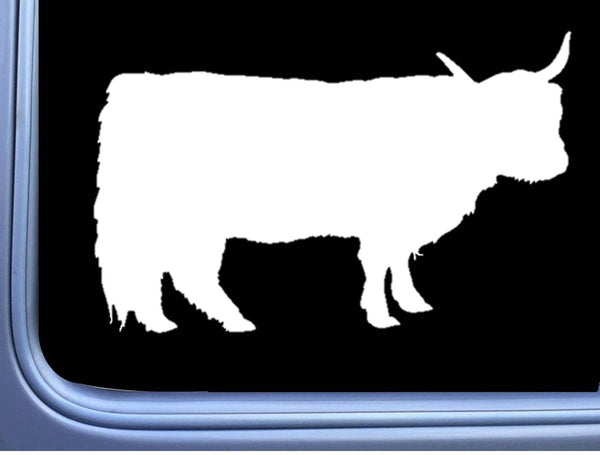 Highland Bull Decal 6" Sticker OS 253 cattle cow