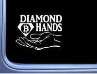 Diamond Hands Bitcoin 6" Decal OS 033 Crypto Sticker cryptocurrency