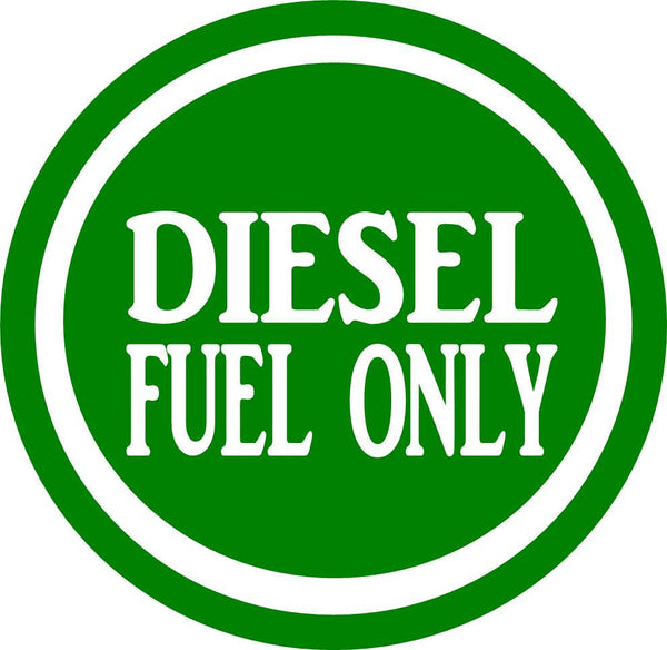 Diesel Fuel Only sticker decal OS 042 4" label weatherproof truck can tank