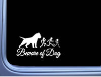 American Bully Decal Beware OS 040 Sticker 8" dog pitbull pit bull