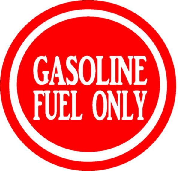 GAS Fuel Only sticker 4" decal OS 041 label weatherproof truck can tank