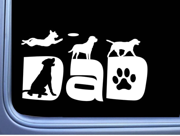 Labrador Dad sticker OS 196 vinyl 8" Decal Lab retriever