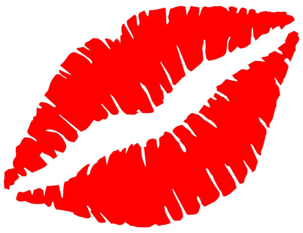 EZ-STIK Lips 6" Decal Sticker Car Window Decals Kiss Vampire C719