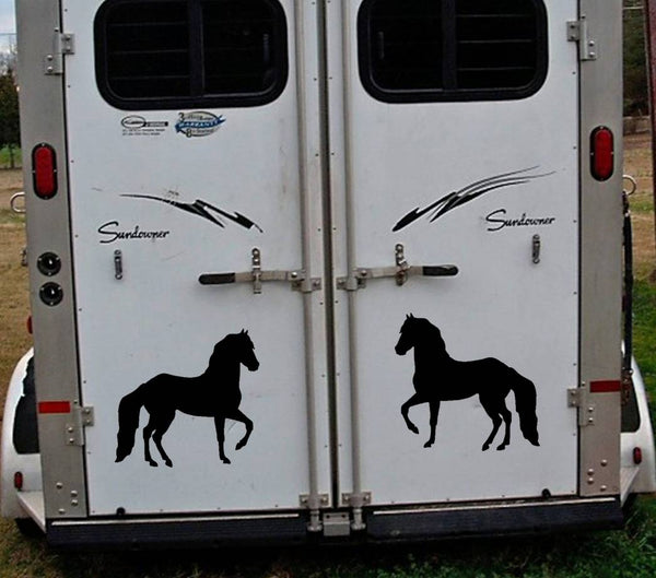 Paso Fino Horse Decals 12" Stickers OS 082 (2 decal set)