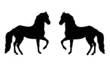 Paso Fino Horse Decals 12" Stickers OS 082 (2 decal set)