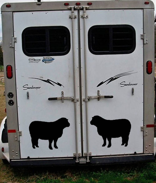 Sheep Decals 12" Stickers OS 174 (2 decal set)