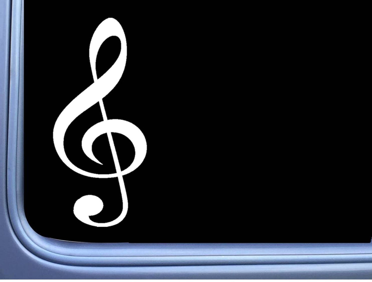 Treble Clef Vinyl Decal – 6 Inch